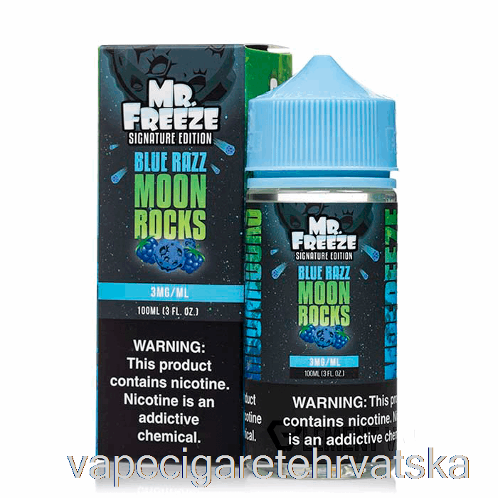 Vape Hrvatska Moonrocks - Blue Razz - Mr Freeze - 100ml 6mg